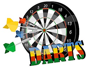 Darts on target