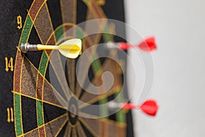 Darts game: target and goal concept