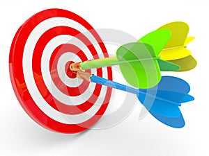 Darts. Success concept.