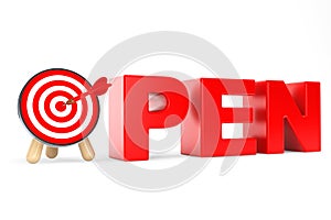 Darts Target as Open Sign