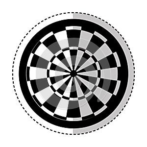 Darts target isolated icon