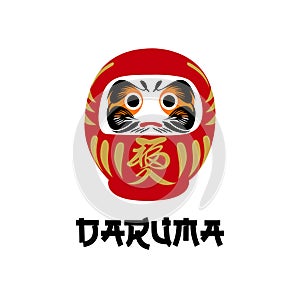 Daruma doll traditional japanese culture vector illustration