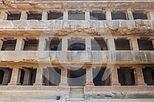 Das Avatara (Ten Incarnations of Vishnu) Cave in Ellora, Maharasthra state, Ind photo