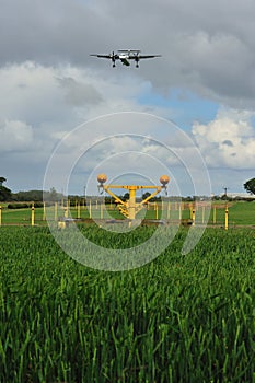 Dash 8 on it's final approach