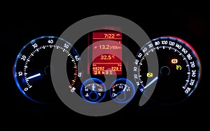 Dash board meters