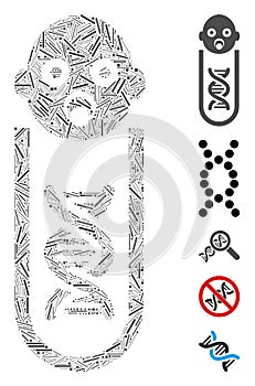 Dash Collage Baby Genetic Analysis Icon photo