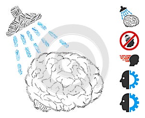 Dash Collage Brain Washing Icon