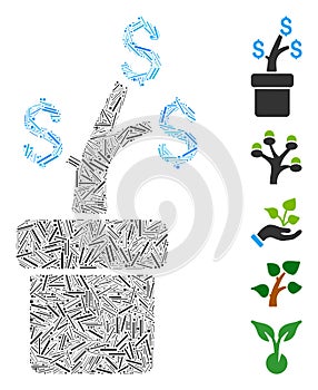 Dash Collage Business Project Plant Icon