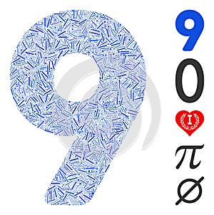 Dash Collage 9 Digit Icon