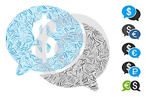 Dash Collage Financial Chat Icon