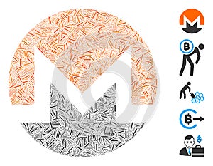 Dash Collage Monero Currency Icon