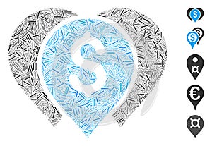 Dash Collage Money Map Markers