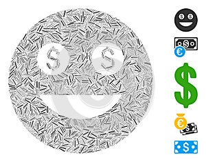 Dash Collage Money Smiley Icon