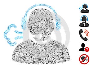 Dash Collage Operator Speech Icon