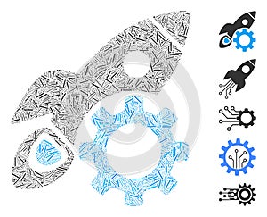 Dash Collage Rocket Development Icon