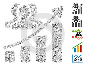 Dash Mosaic Audience Growth Chart Icon