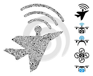 Dash Mosaic Awacs Aircraft Icon