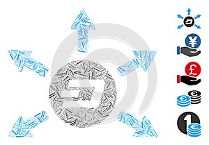 Dash Mosaic Dash Coin Payout Arrows Icon