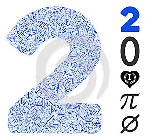 Dash Mosaic 2 Digit Icon