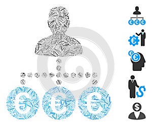 Dash Mosaic Euro Payer Icon