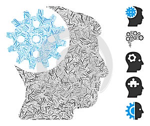 Dash Mosaic Head Gear Icon