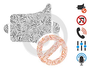 Dash Mosaic Mute Icon