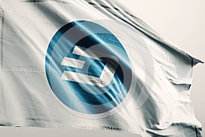 DASH cryptocurrency flag 3d illustration