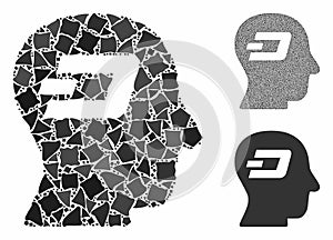 Dash thinking Composition Icon of Trembly Elements