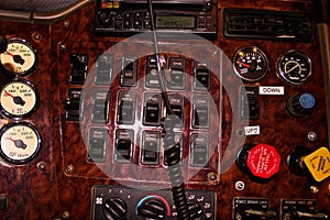 Dash of a transport buttons