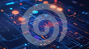 dashboard emitting data analytics chart