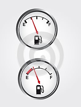 Dashboard gas gauge