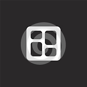 dashboard icon. Filled dashboard icon for website design and mobile, app development. dashboard icon from filled basic ui