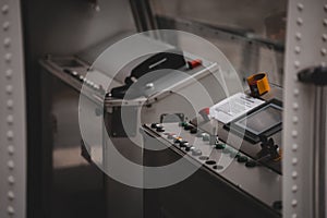 Dashboard inside of the cabin funicular