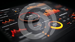 Dashboard interface data visualization charts graphs analytics ui ux design for web and mobile apps