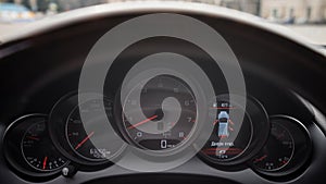 Dashboard of modern car.