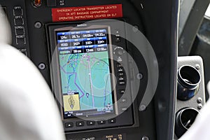 Dashboard navigation Display of a aircraft