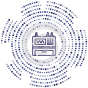 dashboard vector icon. dashboard editable stroke. dashboard linear symbol for use on web and mobile apps, logo, print media. Thin