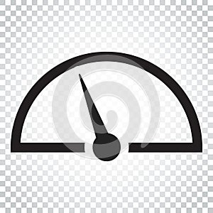 Dashboard vector icon. Level meter speed vector illustration. Si