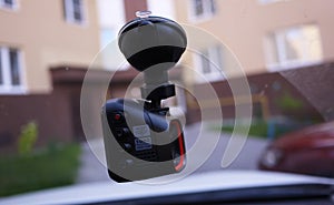 DashCam for car. Details and close-up.