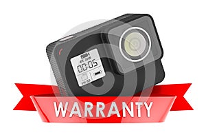 Dashcam DVR warranty concept. 3D rendering