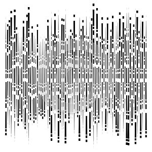 Dashed dynamic lines, stripes pattern. random, irregular intermittent streaks design. interrupt vertical, straight parallel photo