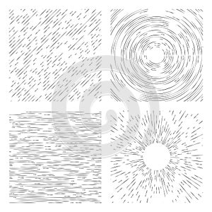 Dashed grunge background. Universally applicable monochrome abs