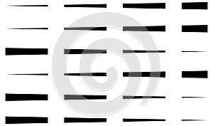 Dashed random straight parallel lines geometric element