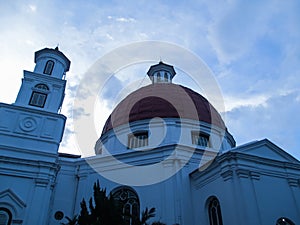 A dashing blenduk church in the old town of semarang