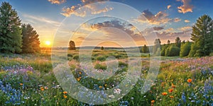 dasies colorful flowers field in spring background