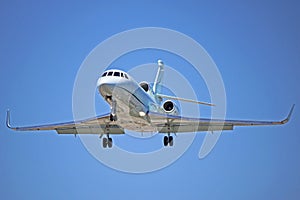 Dassault Falcon 900EX Corporate Jet Front Profile