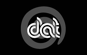 DAT Creative Unique Modern Letter Logo Design