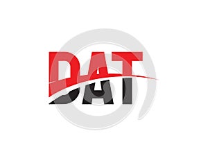 DAT Letter Initial Logo Design Vector Illustration
