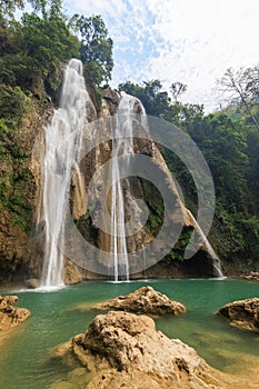 Dat Taw Gyaint Waterfall in Myanmar