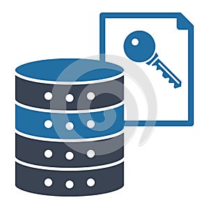 Data access Glyph Isolated Vector icon which can easily modify or edit
